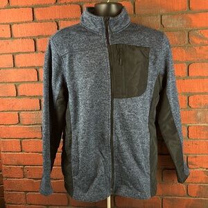 Rugby‎ Mens Medium Blue Lightweight Zip-Up Coat – Casual, Sporty